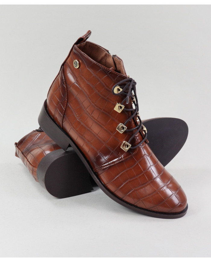 Ginova Rasos Botins with Metallic Apliques