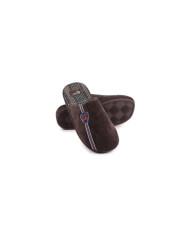 Chinelos de Quarto Castanhos de Homem Route 66