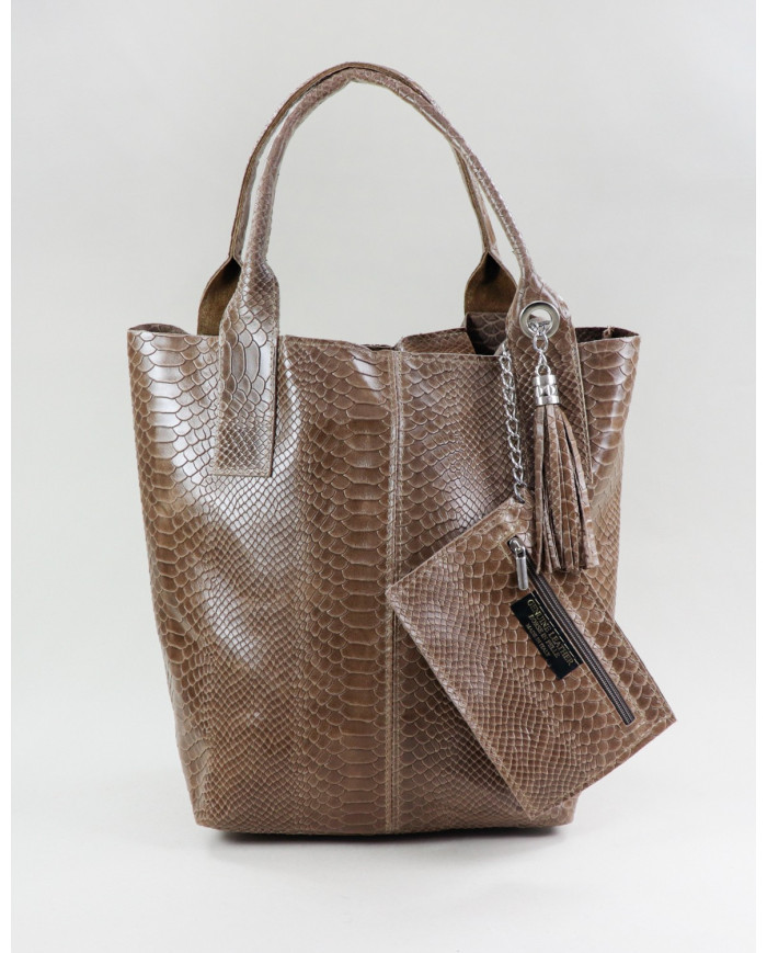 Ladies Taupe Bag Type Shopper