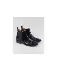 Rasas Ginova Black Boots with Finish Envernised