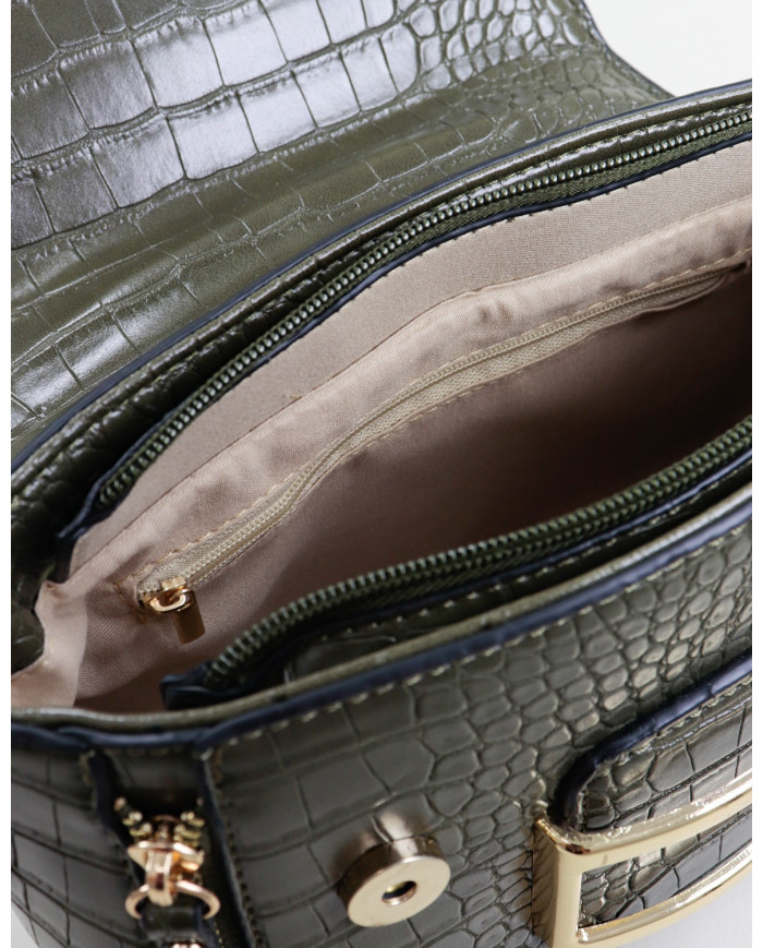 Women's Green Bag with Clasps