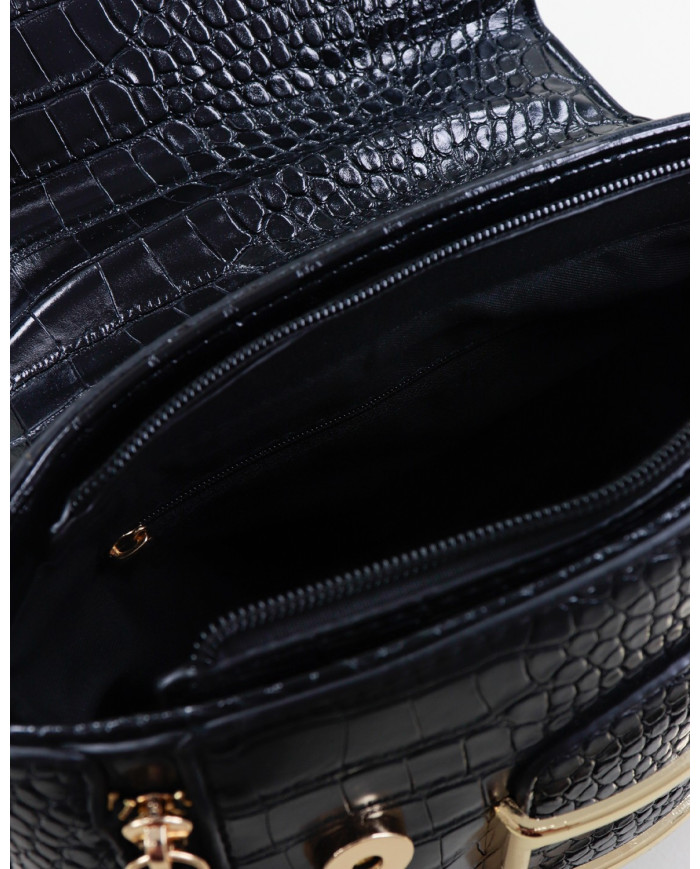 Black Lady Suitcase with Clasps