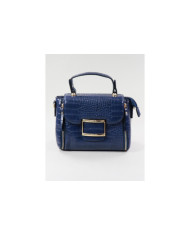 Blue Lady Suitcase with Clasps