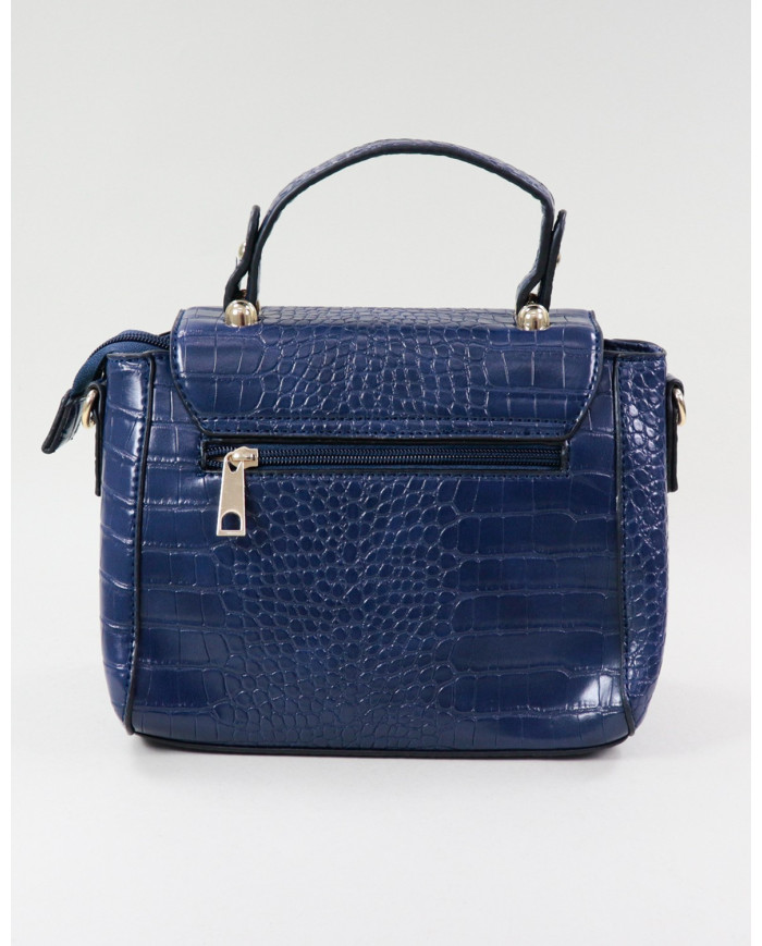 Blue Lady Suitcase with Clasps