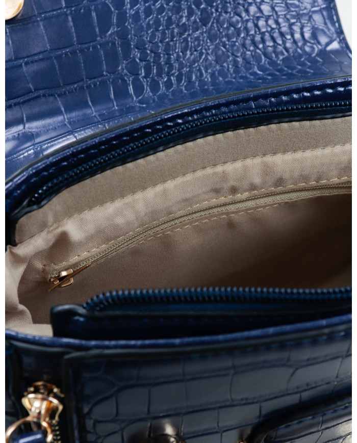 Mala Azul de Senhora com Fechos