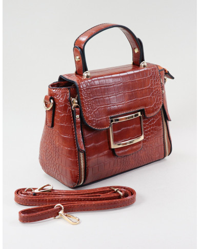 Lady Camel Bag with Clasps
