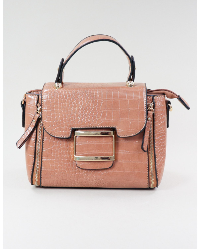 Damas Taupe Maleta con cierre