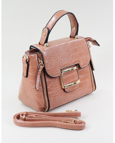 Ladies Taupe Suitcase with Clasps