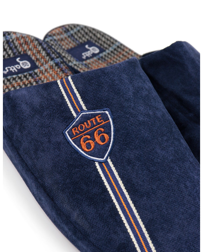 Women's Blue Room Slippers Route 66