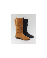 Botas Rasas Ginova de Cano Alto