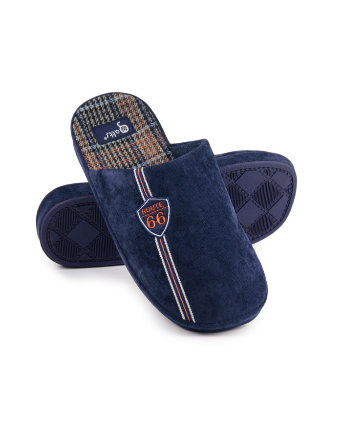 Women's Blue Room Slippers Route 66