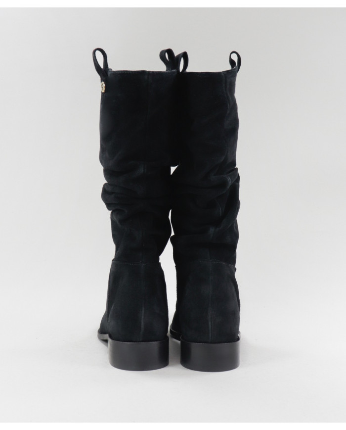 Botas Preta Rasas Ginova de Cano Alto