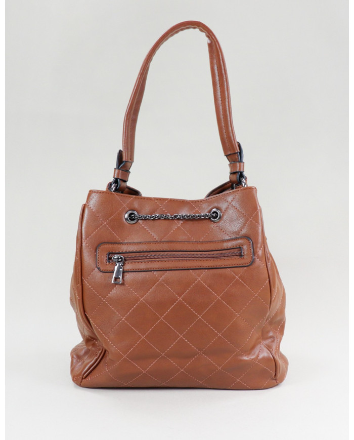 Mala Camel de Senhora com Aplique Ajustável