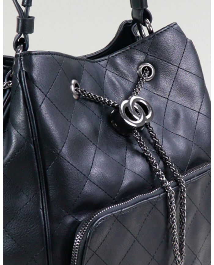 Ladies Black Case with Adjustable Applique