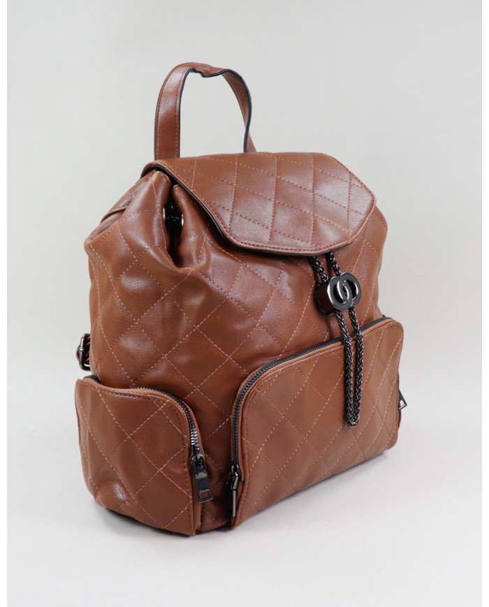 Mochila Camel de Senhora com Aplique Ajustável