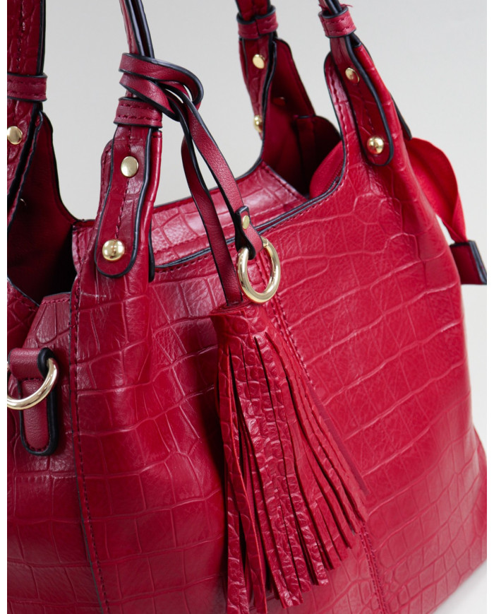 Red Lady Bag with Berloque