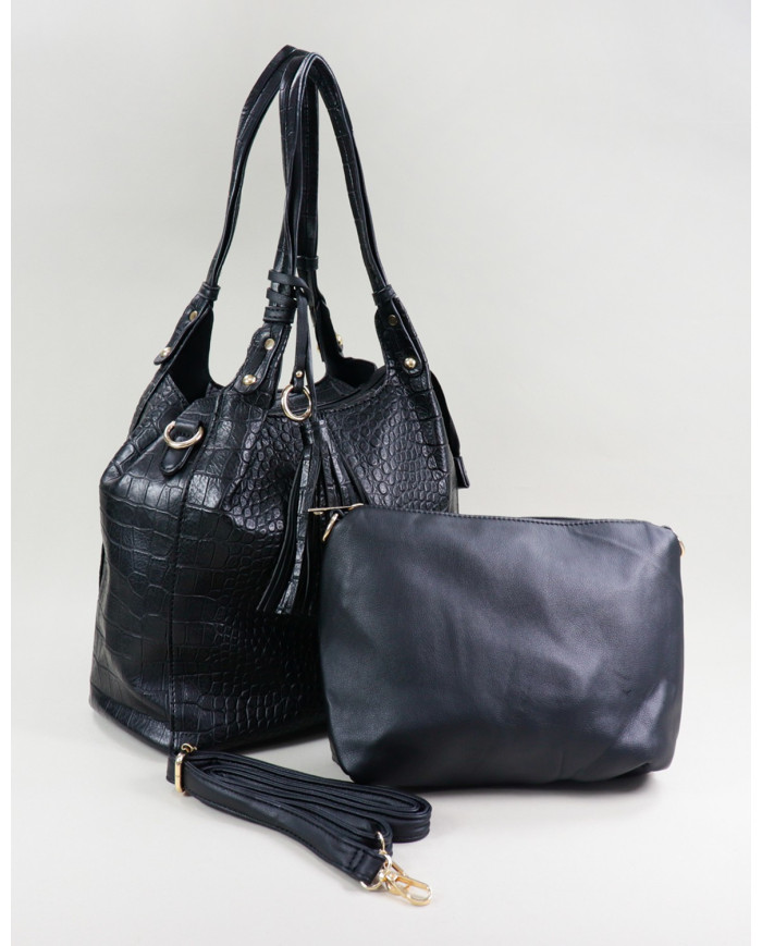 Lady's Black Mala with Berloque