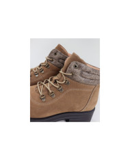 Botins Camel Rasos Ginova em Camurça