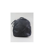 Ladies Black Backpack with Pattern
