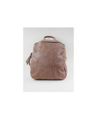 Ladies Taupe backpack with Pattern