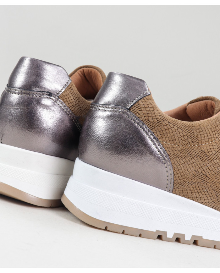 Lady Ginova Taupe Trainers