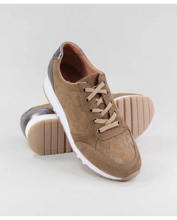 Lady Ginova Taupe Trainers