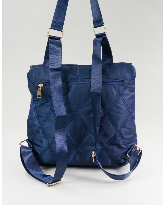 Blue Lady Backpack with Decorative Pala