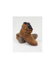 Camel Rasas Ginova Boots with Wrinkled Effect