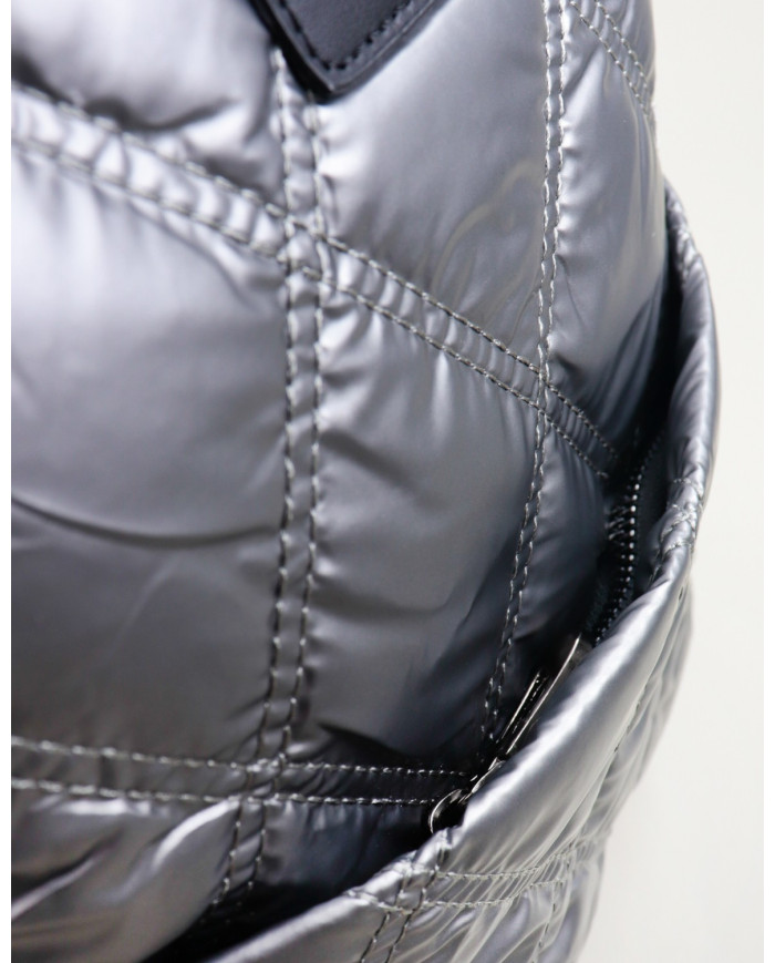 Ladies Silver Backpack Padded