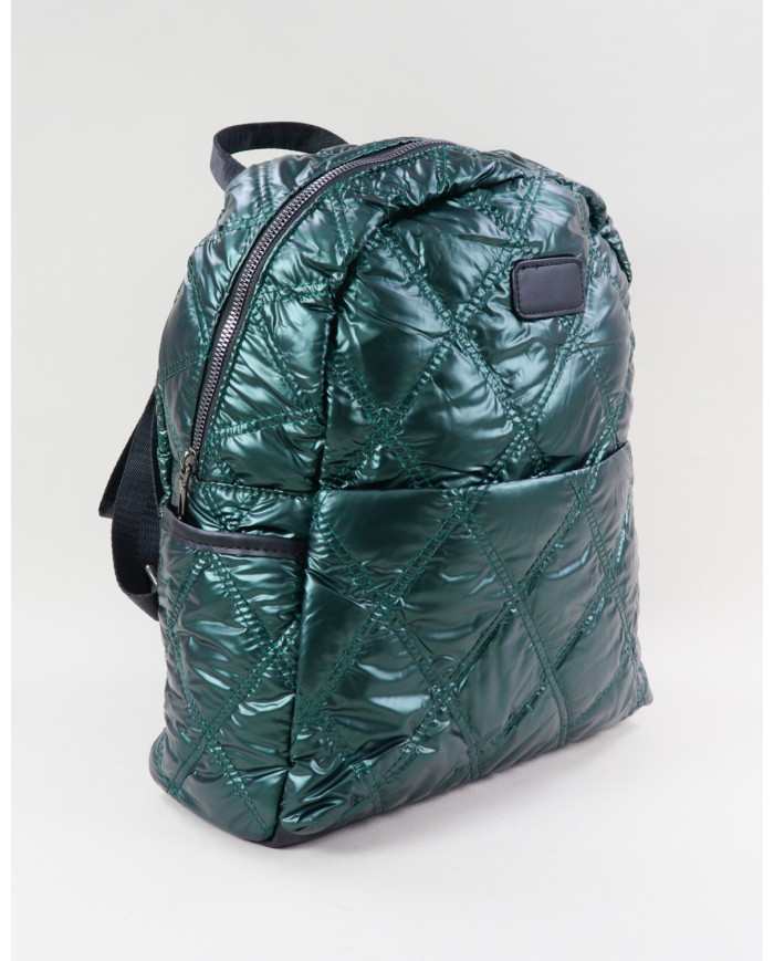 Mochila Prata de Senhora Acolchoada