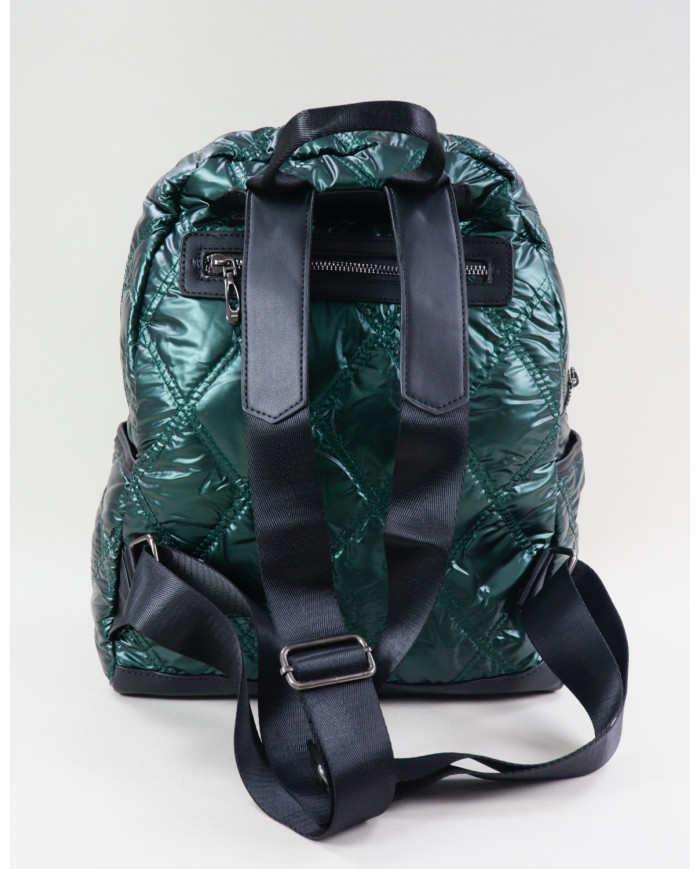 Ladies Silver Backpack Padded