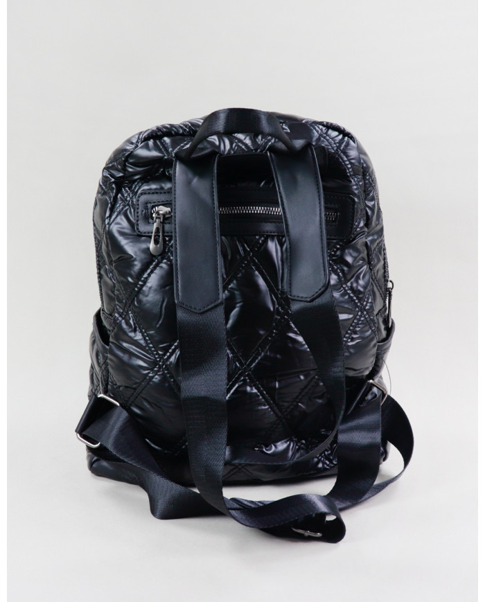 Ladies Black Backpack Padded