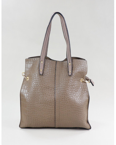 Maleta Lady Taupe con Particiones Interiores