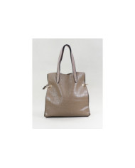 Lady Taupe Suitcase with Interior Partitions