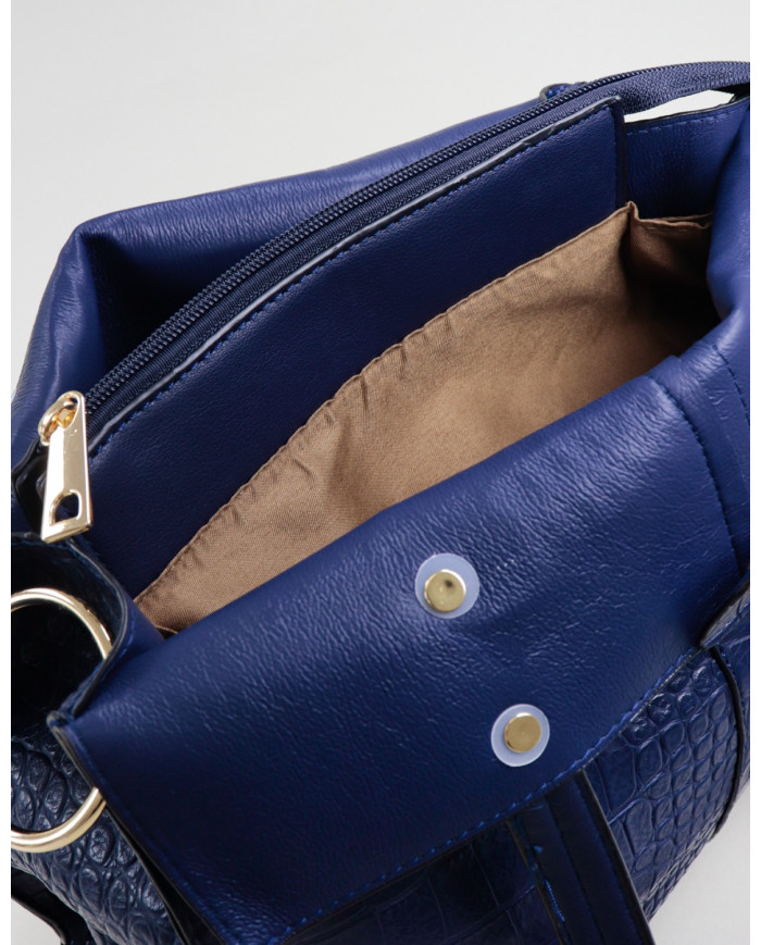 Blue Lady Suitcase with Interior Partitions