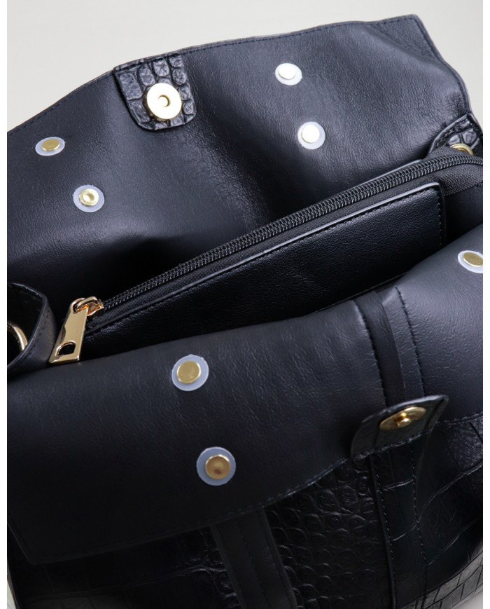 Lady's Black Suitcase with Interior Partitions