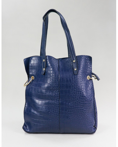 Blue Lady Suitcase with Interior Partitions