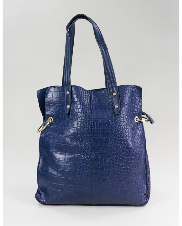 Blue Lady Suitcase with Interior Partitions