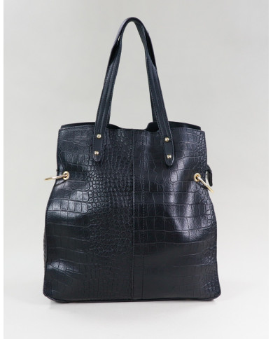 Lady's Black Suitcase with Interior Partitions