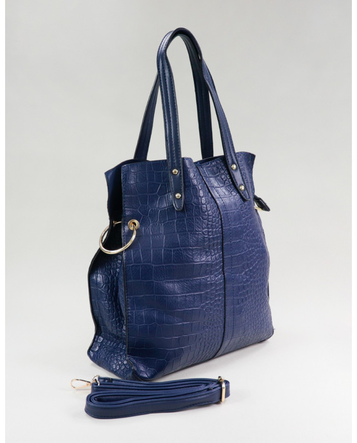 Blue Lady Suitcase with Interior Partitions