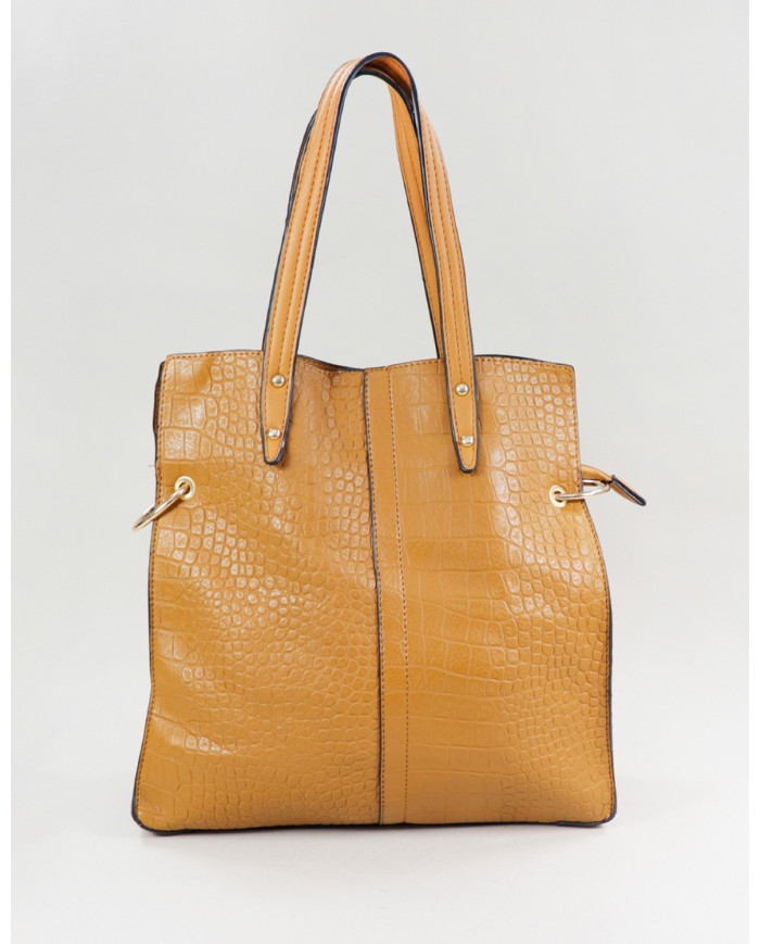 Mala mostaza de la señora con particiones del interior