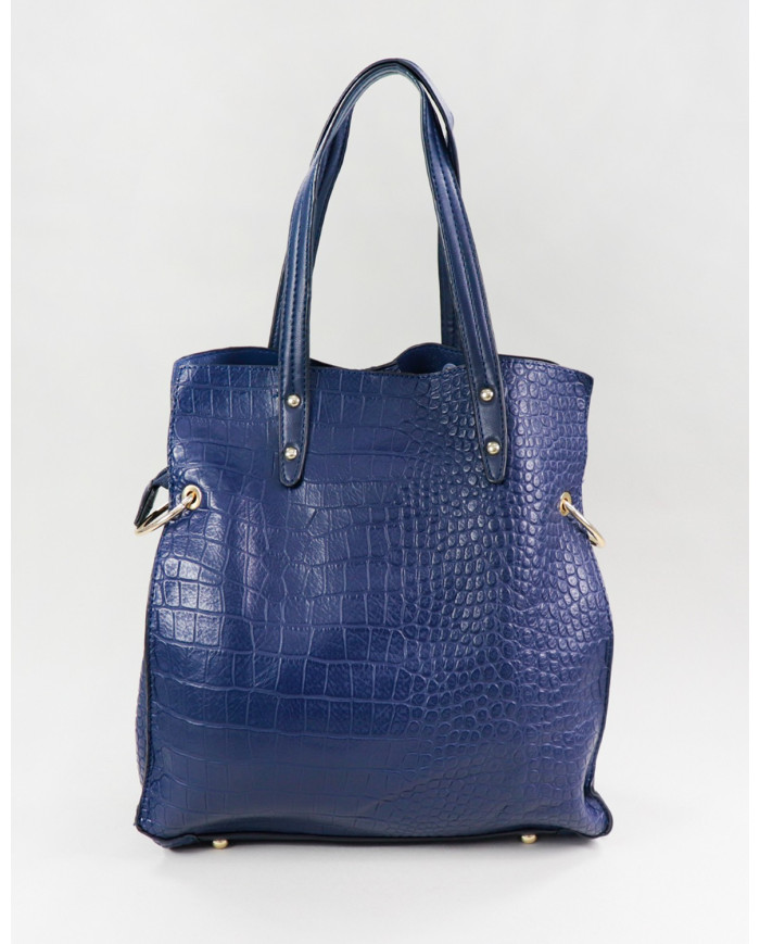 Blue Lady Suitcase with Interior Partitions