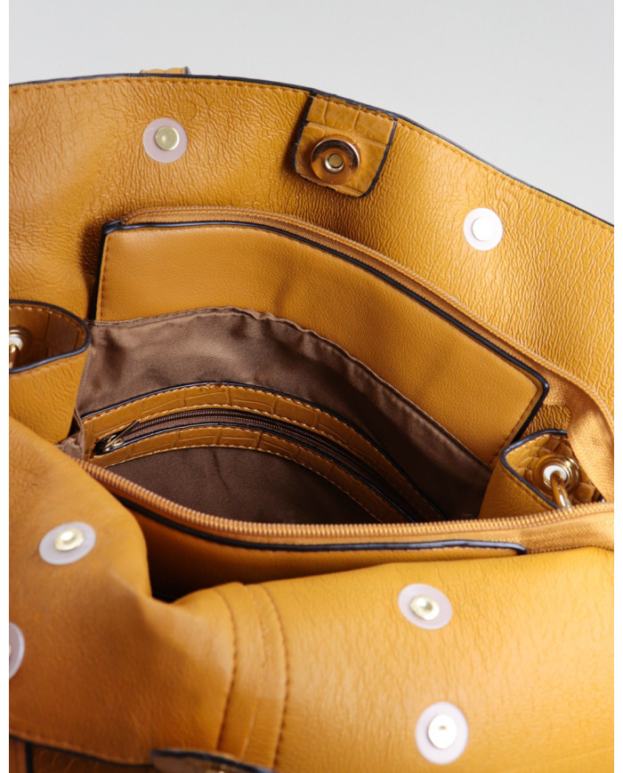 Lady's Mustard Mala with Interior Partitions