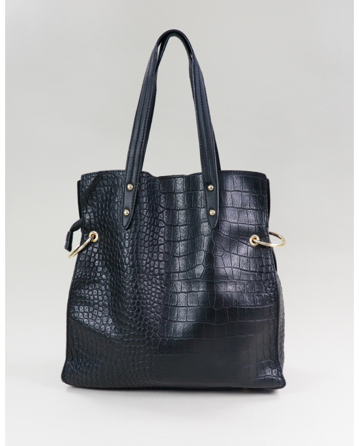 Lady's Black Suitcase with Interior Partitions