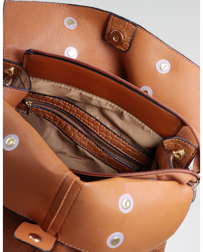 Lady Camel Bolsa con Particiones Interior