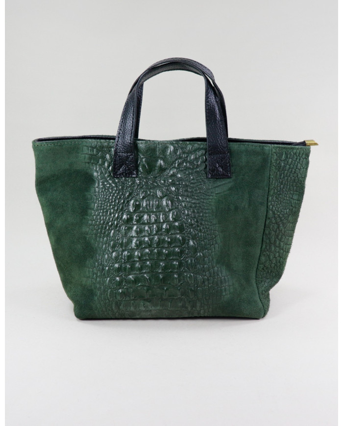 Green Lady of Hand Bag in Skin