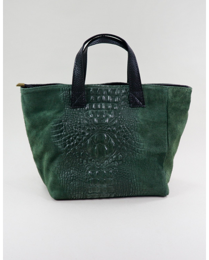 Green Lady of Hand Bag in Skin