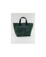Green Lady of Hand Bag in Skin