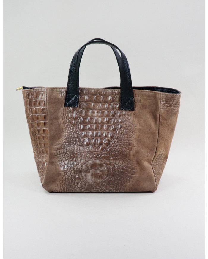 Hand Lady Bolsa de Taupe en Skin