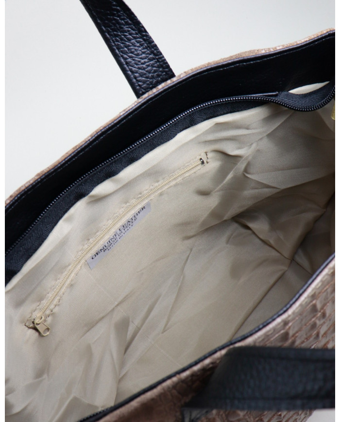 Hand Lady Taupe Bag in Skin